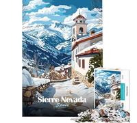 Puzzle per ragazzi da 1000 pezzi: Villaggio innevato nella Sierra Nevada Puzzle per adulti: gioco pratico di analisi e logica ideale come regalo di compleanno o per occasioni speciali (38x52cm)