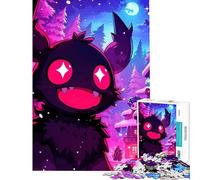 Puzzle per ragazzi da 1000 pezzi Villaggio invernale dei mostri sfida di analisi e logica gioco educativo per ragazzi dai 14 anni in su (38x26cm)