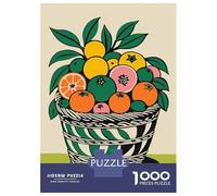 `Puzzle Per Ragazzi Da 1000 Pezzi Vintage Fruit Basket Puzzle Per Adulti Giochi Rilassanti Analisi E Logica Giochi Stimolanti Regali 52x38cm/1000pcs