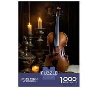 Puzzle Per Ragazzi Da 1000 Pezzi Vintage Violin Still Life Puzzle Giochi Rilassanti Ma Divertenti E Spiritosi Regali Di Compleanno E Unici 52x38cm/1000pcs