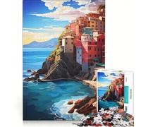 Puzzle per ragazzi da 1000 pezzi Visita Cinq Terre Gioco Impossibile Regalo di compleanno compleanno e regali 50x75cm