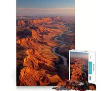 Puzzle per ragazzi da 1000 pezzi,vista aerea del Parco Nazionale di Canyonlands,bordi perfetti,divertente gioco di logica,regalo,momento accogliente e divertente,decorazione natalizia da parete