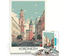 Puzzle per ragazzi da 1000 pezzi, Voronezh, Russia, Gioco impossibile, Decorazione per la casa, Collezione d'artista, Belle arti 38x26cm