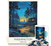 Puzzle per ragazzi da 1000 pezzi, Washington, Missouri, gioco rilassante, analisi e logica, per migliorare l'amore tra le coppie 38x52cm
