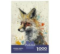 Puzzle Per Ragazzi Da 1000 Pezzi Whimsical Fox Art Puzzle Giochi Rilassanti Difficili Divertenti Attività A Casa, 70x50cm/1000pcs