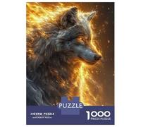 Puzzle Per Ragazzi Da 1000 Pezzi White Wolf Energy Puzzle Per Adulti Gioco Pratico Decorazione Murale Regali Unici Per Compleanno E Natale 38x26cm/1000pcs