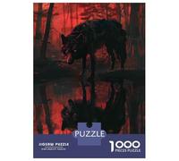 Puzzle Per Ragazzi Da 1000 Pezzi Wolf Reflection in Water Puzzle Giochi Rilassanti Ma Divertenti E Spiritosi Regali Di Compleanno E Unici 70x50cm/1000pcs