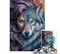 Puzzle per ragazzi da 1000 pezzi Wolven Duality Puzzle da 1000 pezzi Giocattolo fai da te Decorazione per la casa Gioco divertente e stimolante per tutta la famiglia (38x26cm)