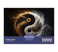Puzzle Per Ragazzi Da 1000 Pezzi Yin And Yang Poster, Picture, Metal Print, Paint by Bailey DHeath Puzzle Per Adulti Gioco Pratico Decorazione Murale Regali Unici Per Compleanno E Natale 38x26cm/1000p