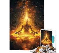 Puzzle per ragazzi da 1000 pezzi yoga meditazione aiuto spirituale esercizio per il cervello modello da assemblare giocattolo decorativo da parete per ragazzi dai 14 anni in su (50x75cm)