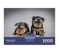 Puzzle Per Ragazzi Da 1000 Pezzi Yorkie Puppies Puzzle Per Adulti Gioco Pratico Per Divertimento in Famiglia Attività Divertenti A Casa, 38x26cm/1000pcs