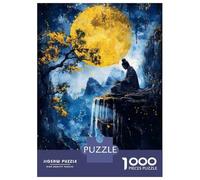 Puzzle Per Ragazzi Da 1000 Pezzi Zen Meditation Under Full Moon Puzzle Giochi Rilassanti Ma Divertenti E Spiritosi Regali Di Natale E Compleanno 52x38cm/1000pcs