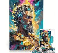 Puzzle per ragazzi da 1000 pezzi Zeus︰ Re del Monte Olimpo gioco rilassante analisi e logica per migliorare l'amore tra le coppie 38x52cm