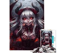 Puzzle per ragazzi da 1000 pezziLa ragazza demone dagli occhi cremisi Divertimento a casa attività per passare il tempo durante le vacanze giochi divertenti per ragazzi dai 14 anni in su (50x75cm)
