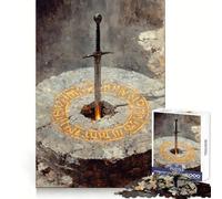 Puzzle per ragazzi "Dove rimase la spada" da 1000 pezzi, ideale per stimolare la memoria, per un divertimento informale, con taglio di qualità e perfetto come regalo di compleanno (38x26cm)