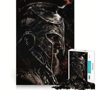 Puzzle per ragazzi "Guerriero spartano in guerra" da 1000 pezzi, semplice, divertente, di qualità, con bordi memorabili 38x26cm