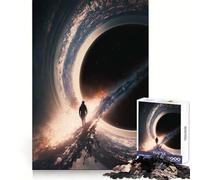 Puzzle per ragazzi Il buco nero da 1000 pezzi stimola la memoria, rilassa e migliora il tempo, con bordi precisi 38x26cm