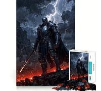 Puzzle per ragazzi Il cavaliere temprato dalla tempesta da 1000 pezzi, stimola la memoria, rilassa, con bordi precisi, 38x26cm