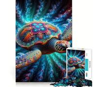 Puzzle per ragazzi Le Tartarughe Cosmiche da 1000 pezzi, stimola la memoria, rilassa e migliora la concentrazione Bordo preciso 38x52cm