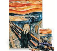 Puzzle per ragazzi "L'Urlo" di Edvard Munch, 1000 pezzi, attività per migliorare la memoria, da assemblare a casa, regalo perfetto 38x52cm