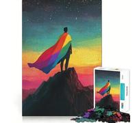 Puzzle per ragazzi "Orgoglio sulla cima della montagna", 1000 pezzi, attività per migliorare la memoria, montaggio a casa, regalo perfetto 50x75cm
