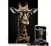 Puzzle per ragazzi Professor Giraffe da 1000 pezzi, stimola la memoria, rilassa e migliora la memoria, con bordi precisi, 50x75cm