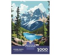 Puzzle Per Ragazzi Puzzle Da 1000 Pezzi Banff And Jasper Trail Canada Per Adulti Gioco Pratico Decorazione Da Parete Regali Di Natale E Compleanno 38x26cm/1000pcs