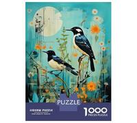 Puzzle Per Ragazzi Puzzle Da 1000 Pezzi Blue Bird Wall Art Print Per Adulti Gioco Pratico Decorazione Da Parete Regali Di Natale E Compleanno 70x50cm/1000pcs
