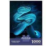 Puzzle Per Ragazzi Puzzle Da 1000 Pezzi Blue Snake Splash Giochi Rilassanti Sfida Difficile Attività Divertenti A Casa 38x26cm/1000pcs