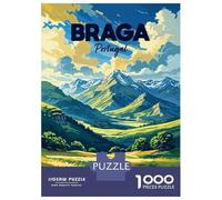 Puzzle Per Ragazzi Puzzle Da 1000 Pezzi Braga Portugal Landscape Art Per Adulti Gioco Pratico Decorazione Da Parete Regali Di Natale E Compleanno 38x26cm/1000pcs