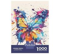 Puzzle Per Ragazzi Puzzle Da 1000 Pezzi Colorful Butterfly Wall Art Print Per Adulti Gioco Pratico Decorazione Da Parete Regali Di Natale E Compleanno 38x26cm/1000pcs