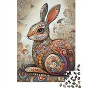 Puzzle Per Ragazzi Puzzle Da 1000 Pezzi Colorful Rabbit Art Print-1 Giochi Rilassanti Sfida Difficile Attività Divertenti A Casa 70x50cm/1000pcs