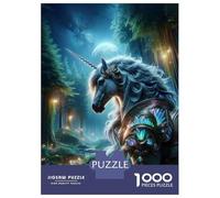 Puzzle Per Ragazzi Puzzle Da 1000 Pezzi Fantasy Unicorn Forest Art Print Giochi Rilassanti Sfida Difficile Attività Divertenti A Casa 52x38cm/1000pcs