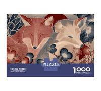 Puzzle Per Ragazzi Puzzle Da 1000 Pezzi Foxes in The Forest Giochi Rilassanti Sfida Difficile Attività Divertenti A Casa 70x50cm/1000pcs