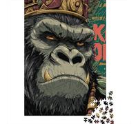 Puzzle Per Ragazzi Puzzle Da 1000 Pezzi King Kong Poster Print Giochi Rilassanti Sfida Difficile Attività Divertenti A Casa 38x26cm/1000pcs