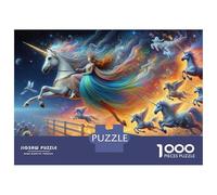 Puzzle Per Ragazzi Puzzle Da 1000 Pezzi Unicorn Fantasy Art Print-1 Giochi Rilassanti Sfida Difficile Attività Divertenti A Casa 38x26cm/1000pcs