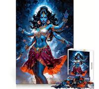 Puzzle per ragazzi raffigurante la dea Kali dalla pelle blu con molteplici braccia, composto da 1000 pezzi Ideale per allenare la concentrazione e favorire il relax Ottimo regalo (38x26cm)