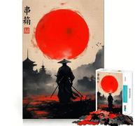 Puzzle per ragazzi "Samurai sotto il sole rosso", 1000 pezzi, rompicapo rilassante, assemblaggio immagini, regalo speciale (50x75cm)