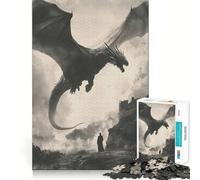 Puzzle per ragazzi Summoning Of Shadow Dragon da 1000 pezzi, gioco di logica, divertimento per tutta la famiglia, bordo premium, 38x52cm