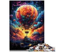 Puzzle per regali mongolfiera psichedelica colorata puzzle 1000 pezzi per adulti puzzle in legno puzzle difficili per 1000 pezzi (50x75 cm)