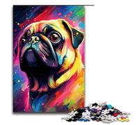 Puzzle perda 1000 pezzi Carlino nel cratere circondato da schizzi Molti modelli colorati da montare Aiutano il cervello a esercitare i giocattoli che creano e coltivano la pazienza 75x50 cm