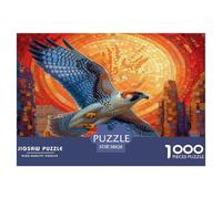 Puzzle Peregrine Falcon Con 1000 Pezzi Per Adulti,Colorful Mosaic Bird Gioco Diabilità Impossibile Puzzle Pittura Giochi Rilassamento E Intelligenza Regali Di Festa 38x26cm/1000pcs
