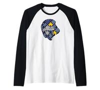 Puzzle Perfection Piece by Piece Mindset Design Maglia con Maniche Raglan