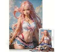Puzzle "Perla Rosa dei Sette Mari" per adolescenti, 1000 pezzi, gioco di logica, svago delicato, taglio preciso, lista dei desideri di Babbo Natale (50x75cm)