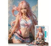 Puzzle "Perla Rosa dei Sette Mari" per adolescenti, 1000 pezzi, gioco di logica, svago delicato, taglio preciso, lista dei desideri di Babbo Natale (50x75cm)