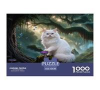 Puzzle Persian Cat 1000 Pezzi Per Adulti, Allenamento Cerebrale Accessibile E Divertente Puzzle Con Ancient Tree, Idea Regalo 52x38cm/1000pcs