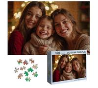 Puzzle personalizzati 300 pezzi, puzzle personalizzato da foto Puzzle personalizzato con immagine Pet cerimonia di laurea famiglia, Natale, animale domestico, compleanno, regali di nozze