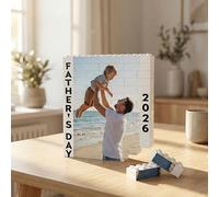 Puzzle Personalizzato con Blocchi con Foto Personalizzata Idee Regalo Donna Uomo - Mattoncini da Costruzione - Regalo Originale di Festa della Mamma Papà Coppie Amici Compleanno Anniversario