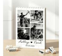 Puzzle Personalizzato con Blocchi con Foto Personalizzata Idee Regalo Donna Uomo - Mattoncini da Costruzione - Regalo Originale di Festa della Mamma Papà Coppie Amici Compleanno Anniversario