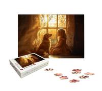Puzzle Personalizzato con Foto, 1000 Pezzi Puzzle Personalizzato Legno, Foto Personalizzata Idea Regalo di Alta Qualità con Scatola Regalo, Regali per Festa della Mamma, Anniversario e Natale, X-631